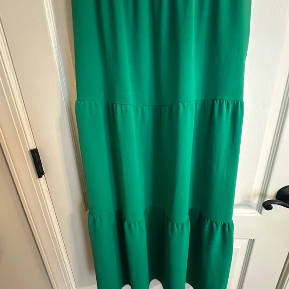 Monteau Vibrant Green Maxi Dress Sz M - Picture 5 of 6
